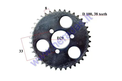 REAR SPROCKET FOR MOTORCYCLE , ATV's Pocket 43cc 49cc 50cc, T8F 8mm