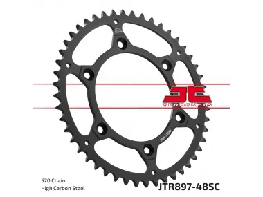 Rear sprocket self cleaning 48 teeth 520 chain  HUSABERG FC, FE, FS, FX, TE  HUSQVARNA FC, FE, FS, SVARTPILEN, TC, TE, TX, FX   KTM ADVENTURE 125-790 1990-2020