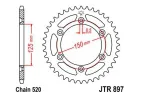 REAR SPROCKET FOR MOTORCYCLE 49 TEETH 520 chain KTM EXC 525,530