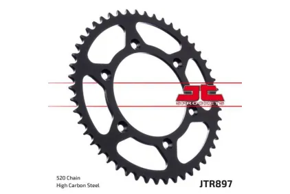 Rear sprocket self clean 51 teeth 520 chain GAS GAS ,HUSQVARNA, KTM