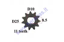 FRONT SPROCKET FOR ELECTRIC ENGINE QUAD BIKE 11 TEETH OUTER D25