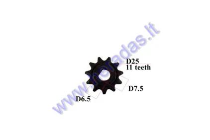 Front sprocket for electric engine quad bike 11 teeth outer d25