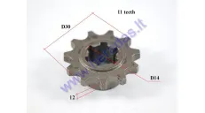 Front sprocket 11teeth outerD30innerD14 for ATV quad bike