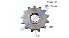 FRONT SPROCKET 13 TEETH 420 CHAIN Minarelli AM6