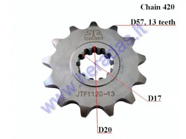 FRONT SPROCKET 13 TEETH 420 CHAIN Minarelli AM6