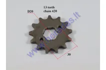 Front sprocket 13 teeth outer D57 inner D20 chain 8.6/7.6 for ATV quad bike