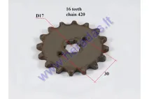 Front sprocket 16 teeth outerD68innerD17 chain420 for ATV quad bike