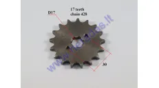 Žvaigždutė priekinė 17dant Diš73Dve17 gr8.6 ATV keturračio motociklo Naked50