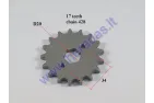 Front sprocket 17 teeth outerD73innerD20 chain8.6 for ATV quad bike