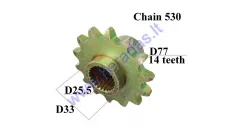 Front sprocket chain530 for ATV quad bike Mikilon 180, Kayo 180 engine 1P63QML