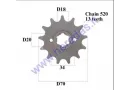 FRONT SPROCKET 13 TEETH 520 CHAIN DOut70  Din 20 fits MOTOLAND MTL250