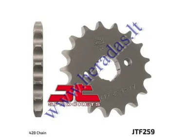 FRONT SPROCKET D out73, Din 20, 428 chain, 17 teeth