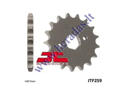 FRONT SPROCKET D out73, Din 20, 428 chain, 17 teeth