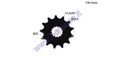 Front sprocket SUNSTAR 13 teeth 520 chain Kawasaki, Suzuki, Yamaha