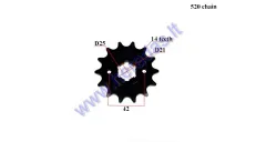 Front sprocket SUNSTAR 14 teeth 520 chain