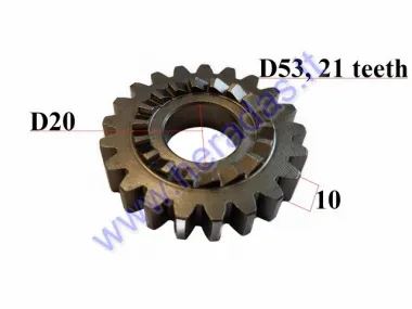 Sprocket for kickstarter lever for motorcycle 140cc LF140 LIFAN 21 teeth, suitable CBF33192