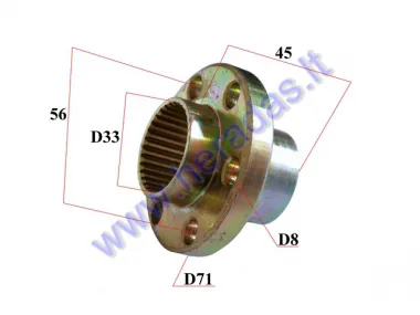 SPROCKET SPACER FOR QUAD BIKE D33