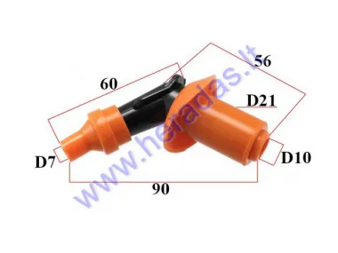 SPARK PLUG CAP (BENT/BEND)