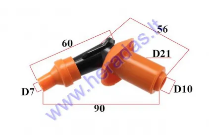 SPARK PLUG CAP (BENT/BEND)